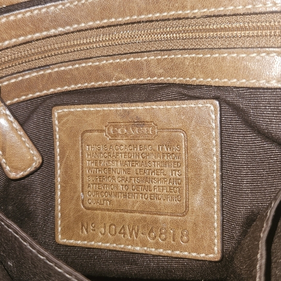 Coach Y2K Soho Brown Signature "C" Shoulder Bag 6818 Silver Buckle Vintage Small - Picture 14 of 14